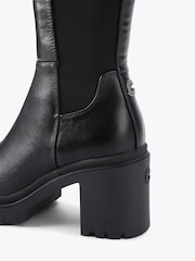 Carvela Black Boulder High Leg Boots - Image 4 of 4
