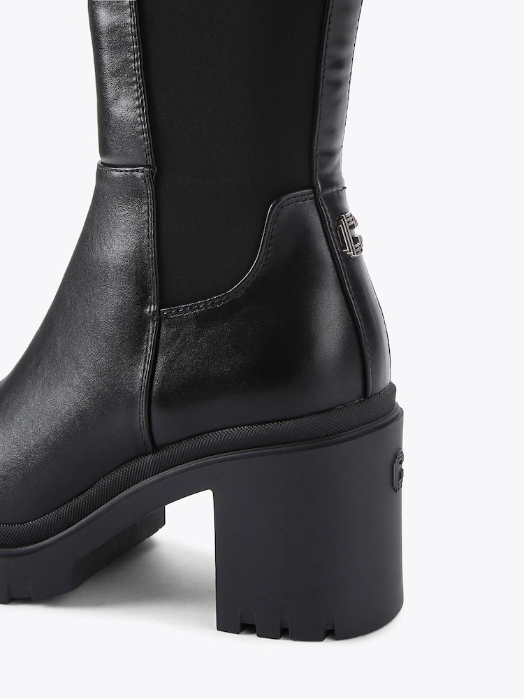 Carvela Black Boulder High Leg Boots - Image 4 of 4 Carvela Black Boulder High Leg Boots - Image 4 of 4