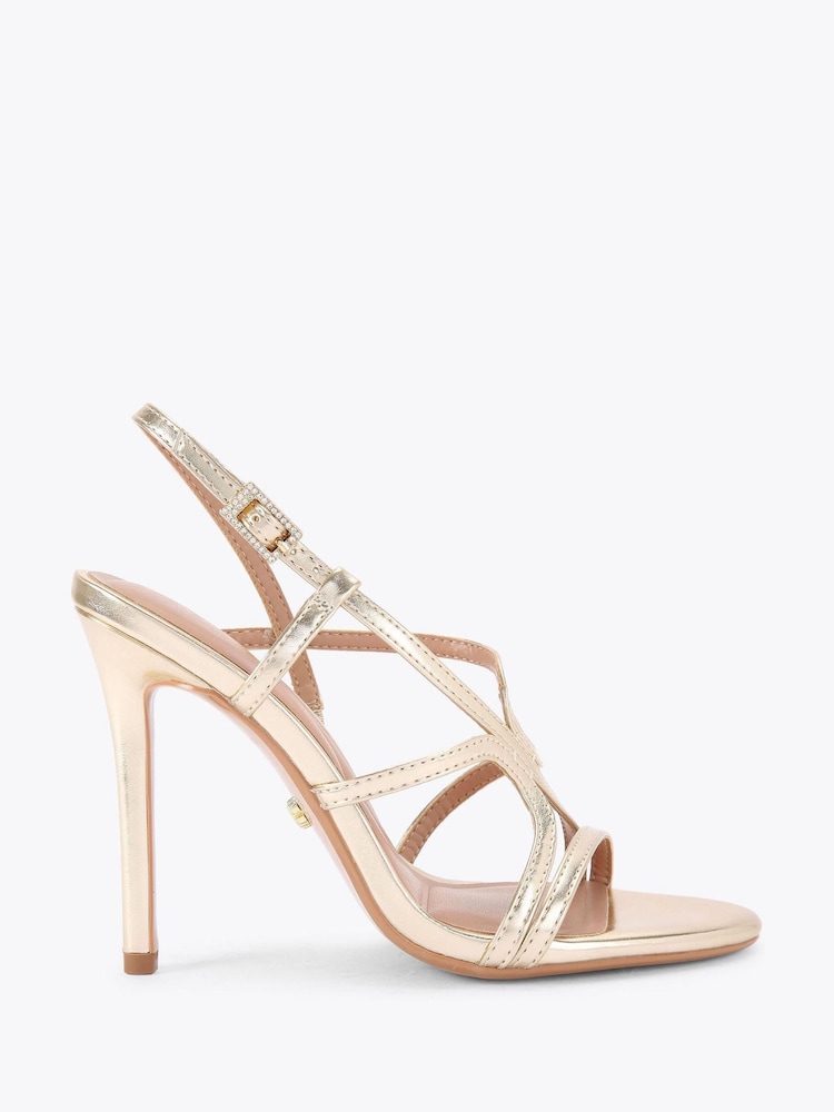 Carvela Gold Viola Sandals - Image 1 of 4