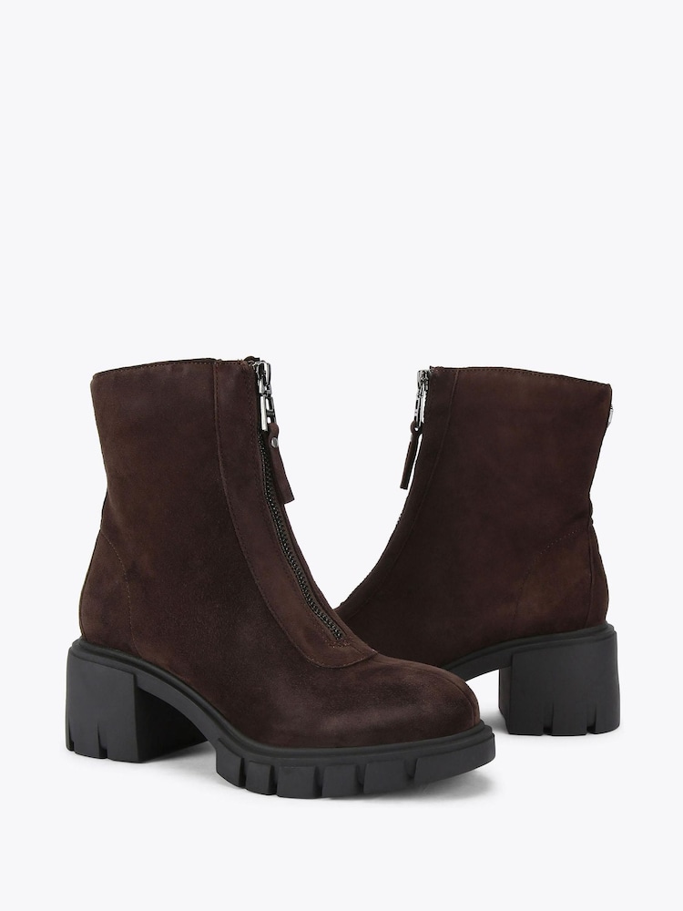 Carvela Brown Ignite Zip Boots - Image 4 of 4 Carvela Brown Ignite Zip Boots - Image 4 of 4