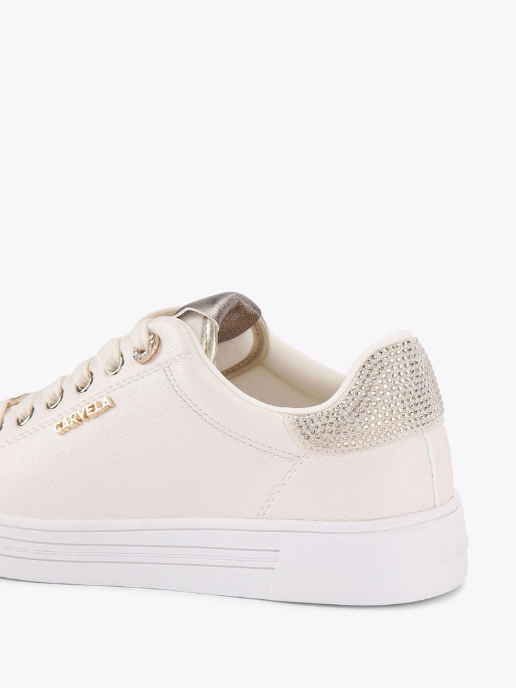Carvela Gold Daze Toe Cap Trainers - Image 4 of 4