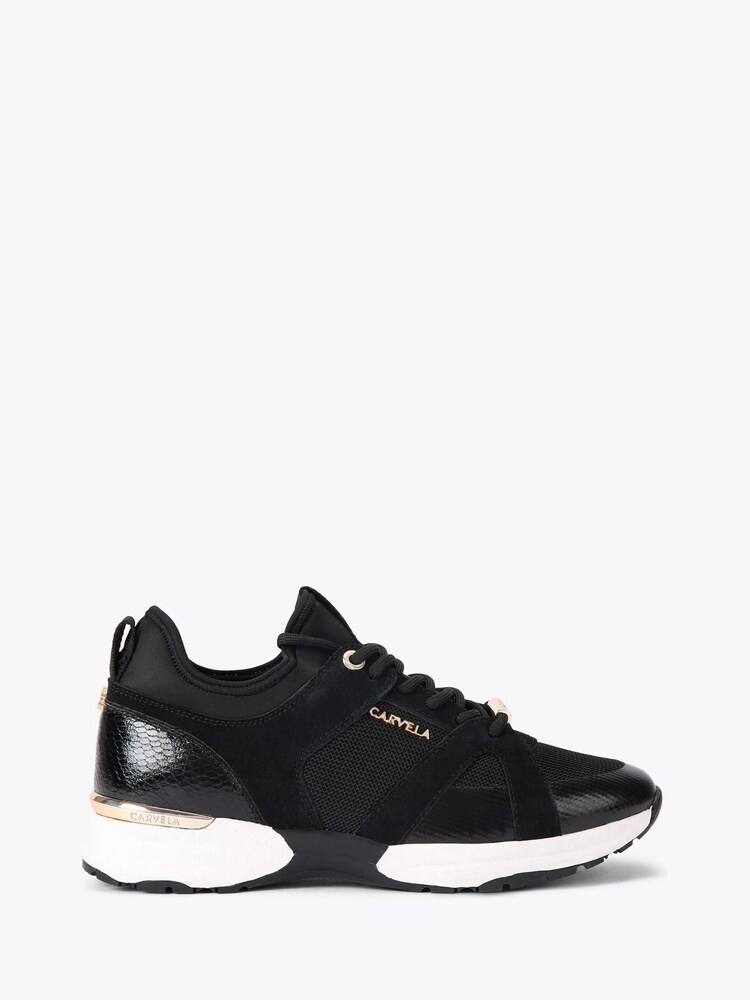 Carvela Black Tempo Trainers - Image 1 of 4 Carvela Black Tempo Trainers - Image 1 of 4