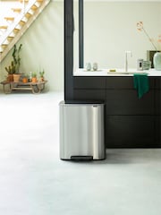 Brabantia Matt Steel Fingerprint Proof Bo Pedal Bin 2 x 30L - Image 1 of 6