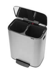 Brabantia Matt Steel Fingerprint Proof Bo Pedal Bin 2 x 30L - Image 5 of 6