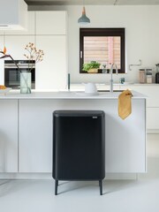 Brabantia Matt Black Bo Touch Bin Hi 2 x 30L - Image 1 of 6