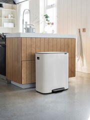 Brabantia White Bo Pedal Bin 2 x 30L - Image 4 of 6