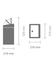 Brabantia Matt Steel Fingerprint Proof Touch Bin 10L - Image 3 of 6
