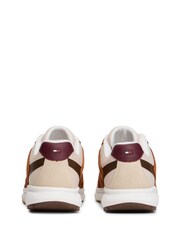 Tommy Hilfiger Brown Cleat Mixed Texture Waterproof Suede Trainers - Image 3 of 5