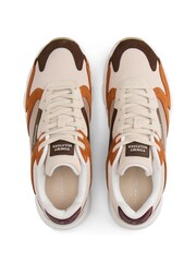 Tommy Hilfiger Brown Cleat Mixed Texture Waterproof Suede Trainers - Image 4 of 5