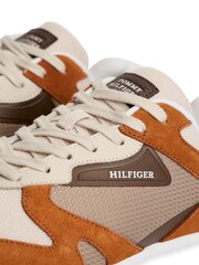 Tommy Hilfiger Brown Cleat Mixed Texture Waterproof Suede Trainers - Image 5 of 5