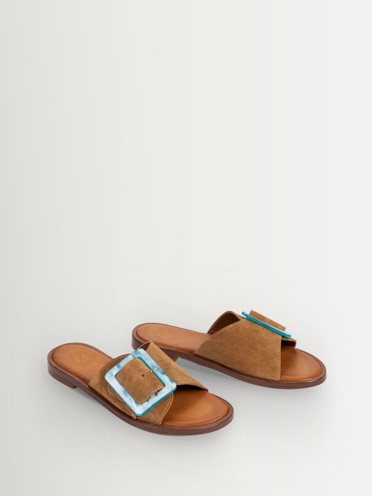 Penelope Chilvers Brown Biarritz Buckle Sandals - Image 2 of 3