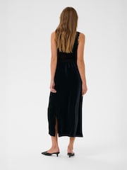 Kaffe KAkelly Elasticated Waist Midi Black Skirt - Image 4 of 6