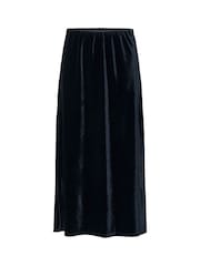 Kaffe KAkelly Elasticated Waist Midi Black Skirt - Image 5 of 6