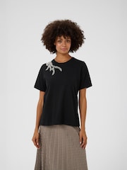 CULTURE Black CUjasona Gith Casual T-Shirt - Image 2 of 6