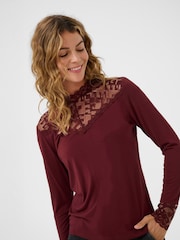 Cream Red CRTrulla Long Sleeve Lace Blouse - Image 4 of 6