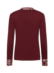 Cream Red CRTrulla Long Sleeve Lace Blouse - Image 6 of 6