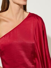 Star by Julien MacDonald Red One Shoulder Dress - Image 3 of 4