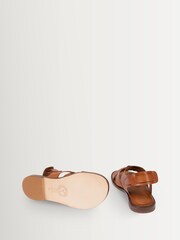Penelope Chilvers Biscay Leather Buckle Brown Sandals - Image 4 of 4