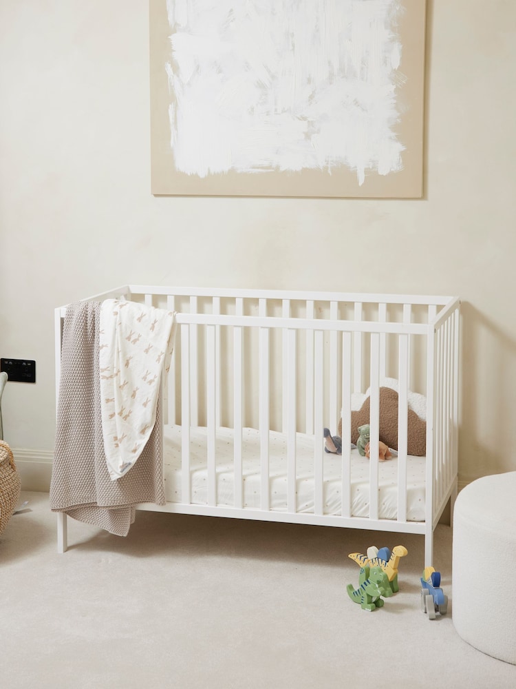 Ickle Bubba Pine Hartley Classic Cot and All Seasons Premium Pocket Mattress - Image 1 of 6