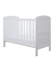Ickle Bubba White Coleby Mini Cot Bed and Premium Pocket Sprung Mattress - Image 2 of 5