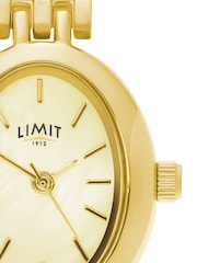 Limit Gold 19mm Oval Analogue Watch With Bracelet - Image 5 of 5
