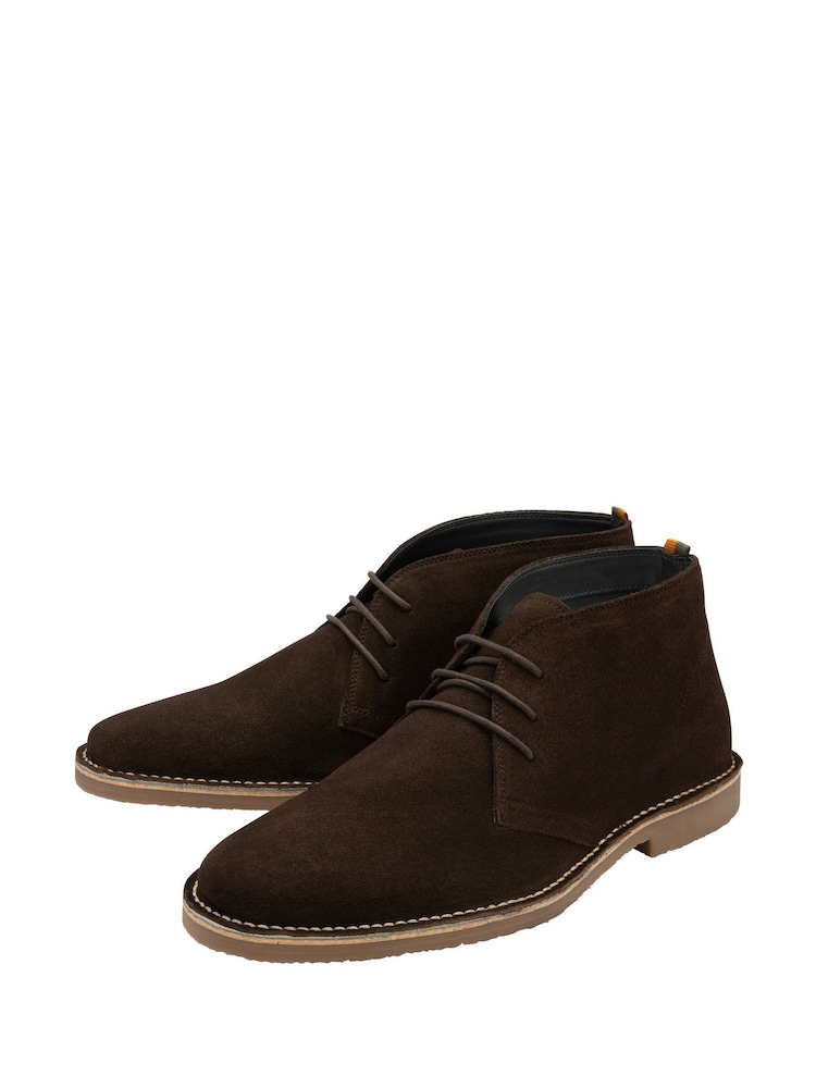 Braun - Frank Wright Suede Desert Boots - Bild 2 von 4