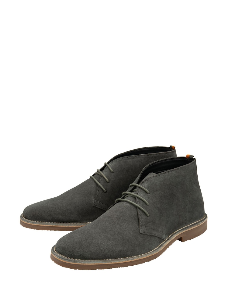 Grau - Frank Wright Suede Desert Boots - Bild 2 von 4