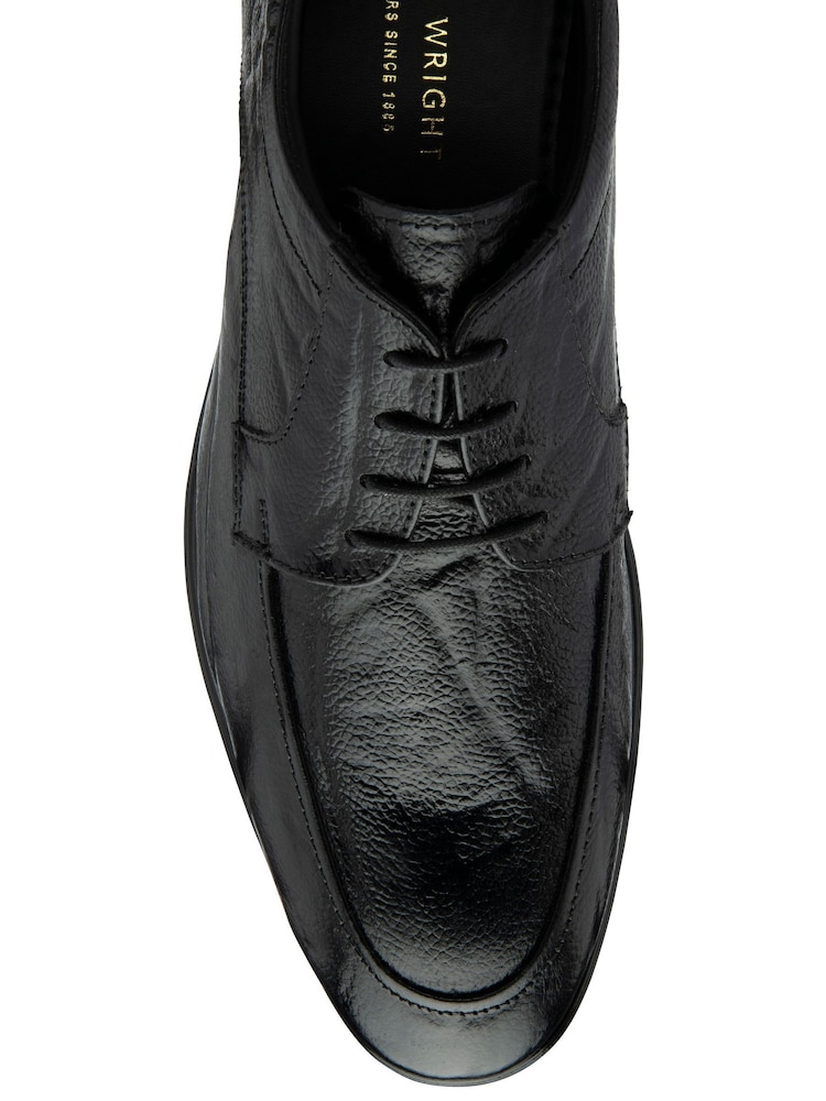 Frank Wright Black Embossed Leather Formal Lace-Up Shoes - Image 4 of 4 Frank Wright Black Embossed Leather Formal Lace-Up Shoes - Image 4 of 4