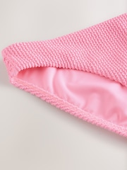 Neon Pink Crinkle - Sehemu za chini za Bikini - Picha 7 kati ya 8