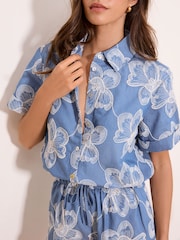 Lipsy Cornelli Bubble Hem Shirt - Bild 3 von 4