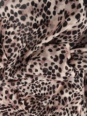 Mint Velvet Brown Print Lightweight Scarf - Image 3 of 3