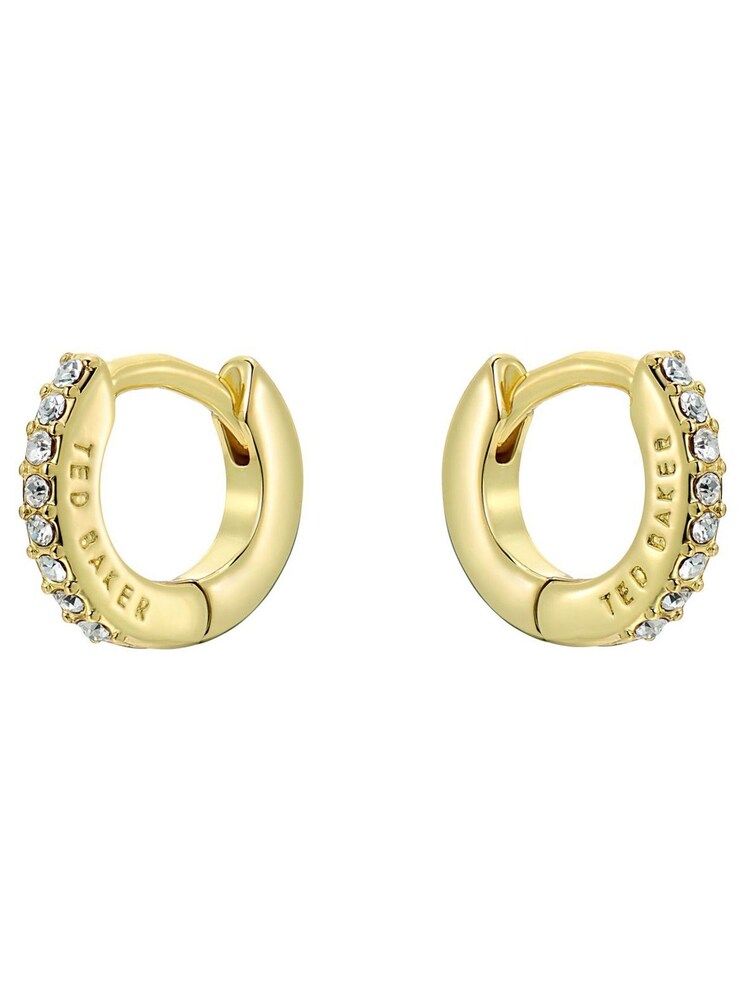 Ted Baker Gold Tone Hettie: Crystal Hoop Earrings(10Mm) - Image 2 of 4 Ted Baker Gold Tone Hettie: Crystal Hoop Earrings(10Mm) - Image 2 of 4