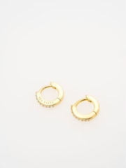 Ted Baker Gold Tone Hettie: Crystal Hoop Earrings(10Mm) - Image 3 of 4