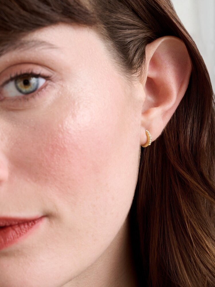 Ted Baker Gold Tone Hettie: Crystal Hoop Earrings(10Mm) - Image 4 of 4 Ted Baker Gold Tone Hettie: Crystal Hoop Earrings(10Mm) - Image 4 of 4