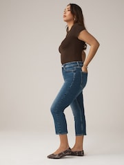 Dunkelblau - Hourglass Slim Cropped-Jeans - Bild 2 von 6