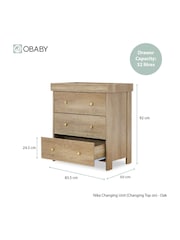 Obaby Oak Nika  Nursery Furniture Set 2 Piece - Image 4 of 10