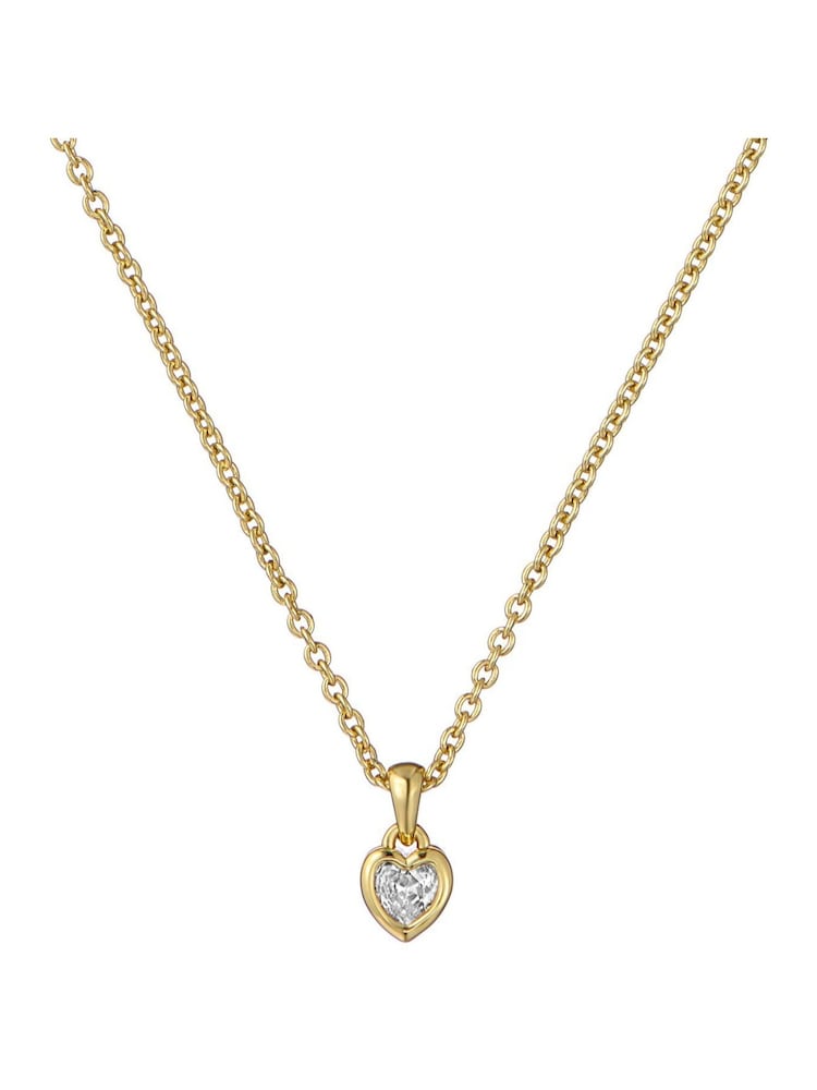 Ted Baker Gold Tone Harlow: Mini Crystal Heart Pendant Necklace - Image 2 of 4 Ted Baker Gold Tone Harlow: Mini Crystal Heart Pendant Necklace - Image 2 of 4