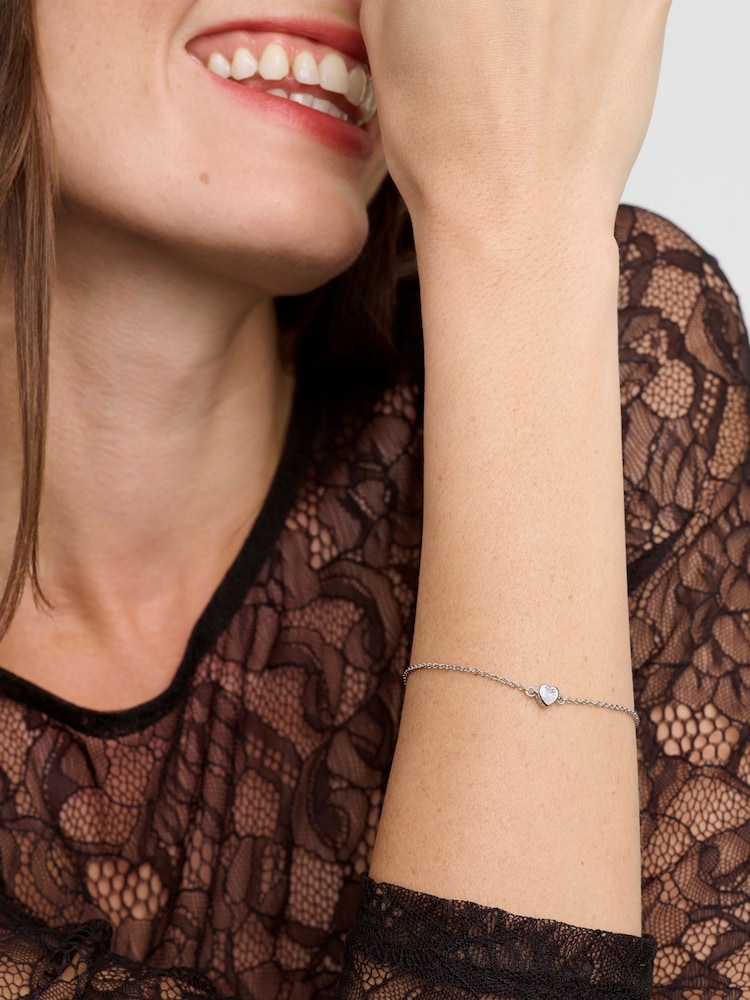 Ted Baker Silver Tone MELRAH: Crystal Adjustable Tennis Bracelet For Women - Image 4 of 4 Ted Baker Silver Tone MELRAH: Crystal Adjustable Tennis Bracelet For Women - Image 4 of 4