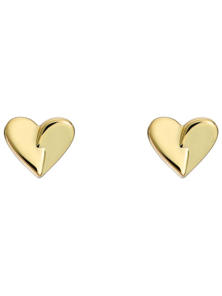 Ted Baker Gold Tone Alyssa: Abstract Heart Stud Earrings - Image 1 of 4 Ted Baker Gold Tone Alyssa: Abstract Heart Stud Earrings - Image 1 of 4