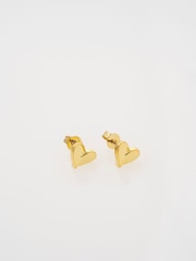 Ted Baker Gold Tone Alyssa: Abstract Heart Stud Earrings - Image 3 of 4