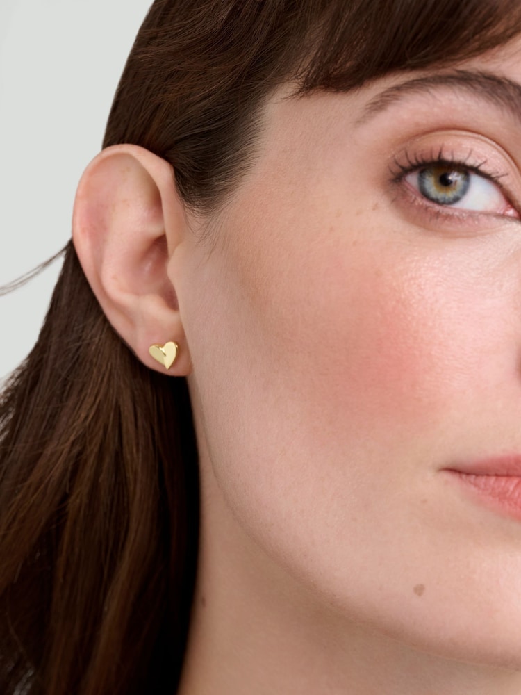 Ted Baker Gold Tone Alyssa: Abstract Heart Stud Earrings - Image 4 of 4 Ted Baker Gold Tone Alyssa: Abstract Heart Stud Earrings - Image 4 of 4