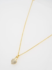 Ted Baker Tone Paige: Pave Crystal Padlock Pendant Necklace - صورة 1 من 4