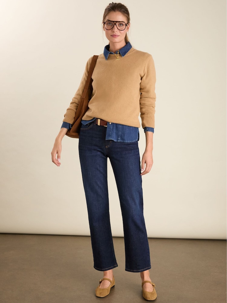 Baukjen Cream Zucca Wool Blend Crew Neck Jumper - Image 2 of 5