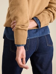 Baukjen Cream Zucca Wool Blend Crew Neck Jumper - Image 3 of 5