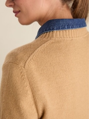 Baukjen Cream Zucca Wool Blend Crew Neck Jumper - Image 4 of 5