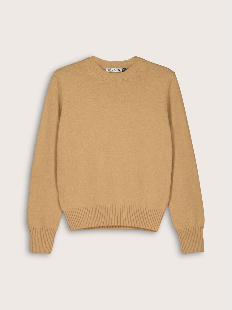 Baukjen Cream Zucca Wool Blend Crew Neck Jumper - Image 5 of 5