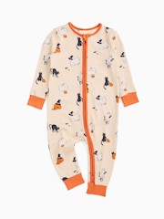 MORI Cream Supersoft Halloween Two Way Zip-Up Sleepsuit - Image 6 of 6
