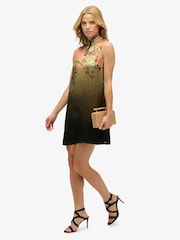 Superdry Green Jacquard A-Line Mini Dress - Image 4 of 8