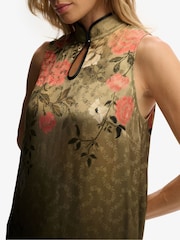 Superdry Green Jacquard A-Line Mini Dress - Image 6 of 8