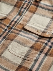 Superdry Nude Lumberjack Check Flannel Shirt - Image 7 of 7